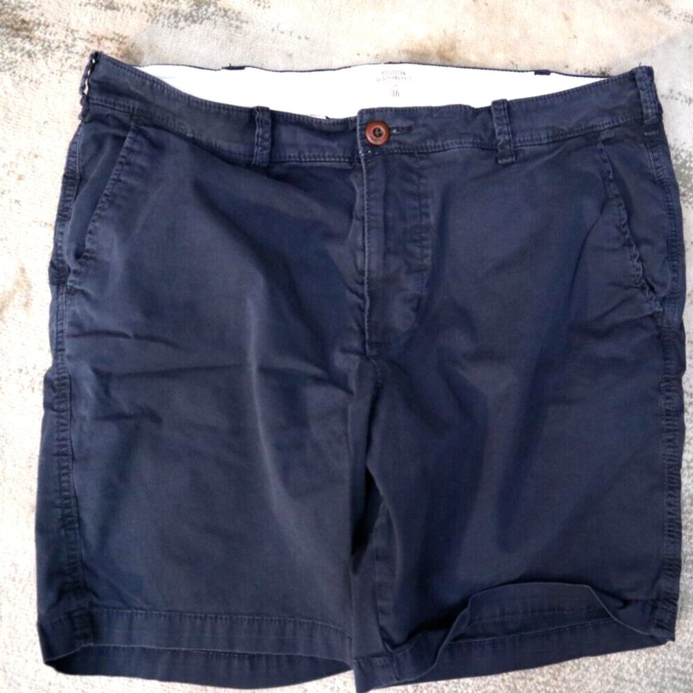 Hollister Shorts Mens 36 Navy Chino Epic Flex Beach Prep Fit